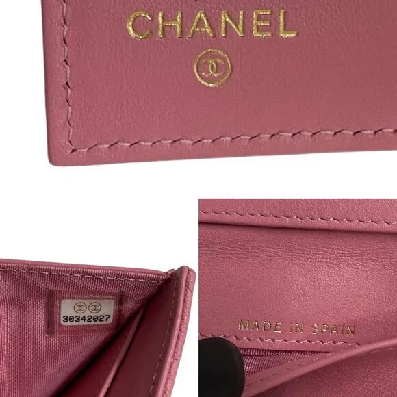 CHANEL Authentic Pink Caviar Leather Wallet - Picture 2 of 9